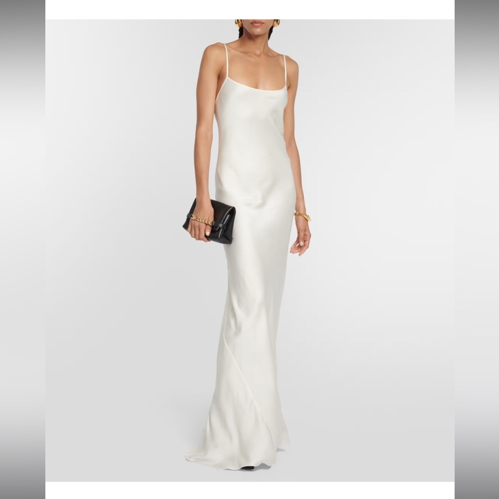 Victoria Beckham White Slip Dress